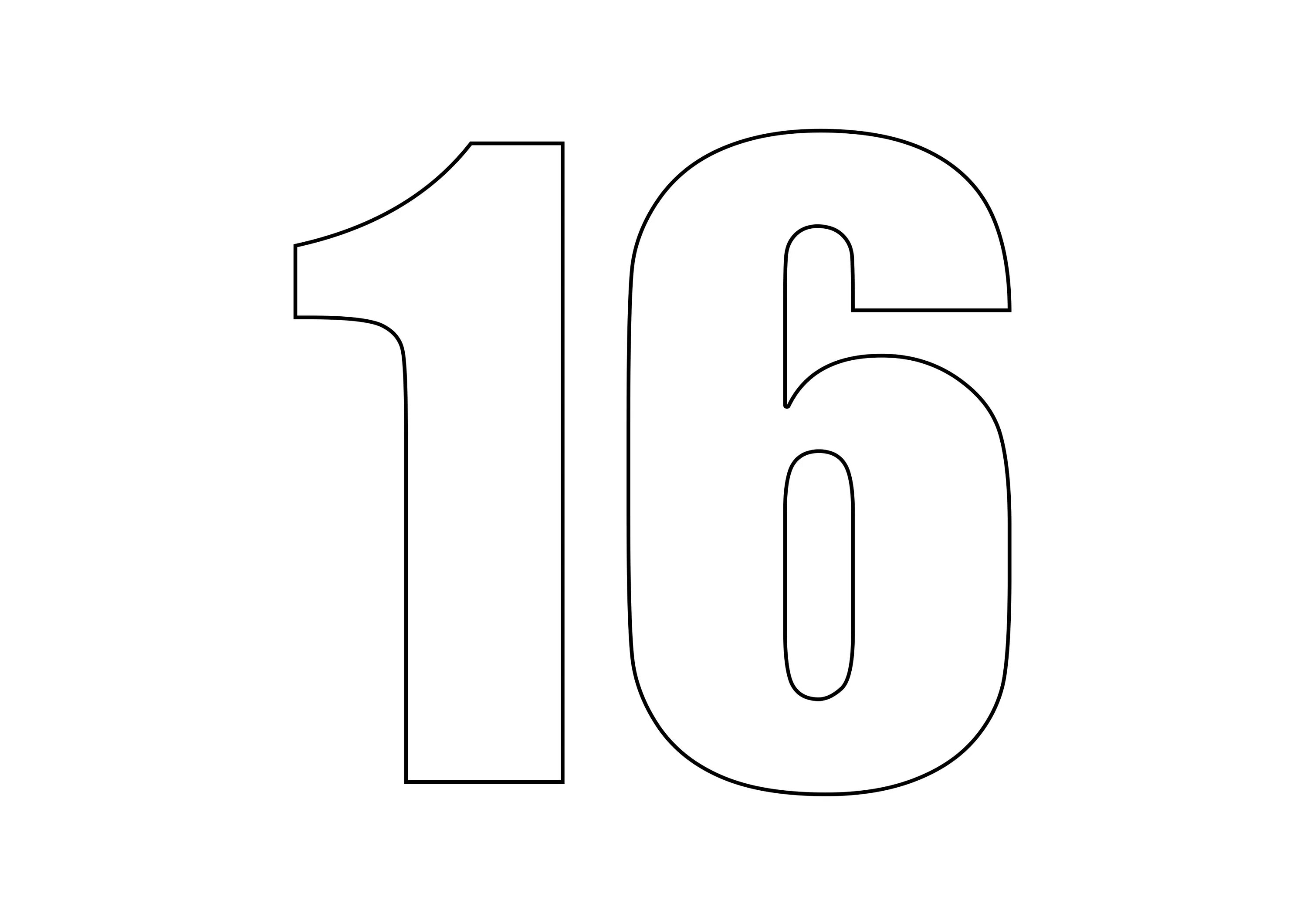 Распечатать цифру 10 на листе а4