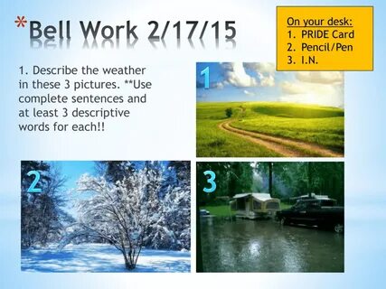 Some weather changes