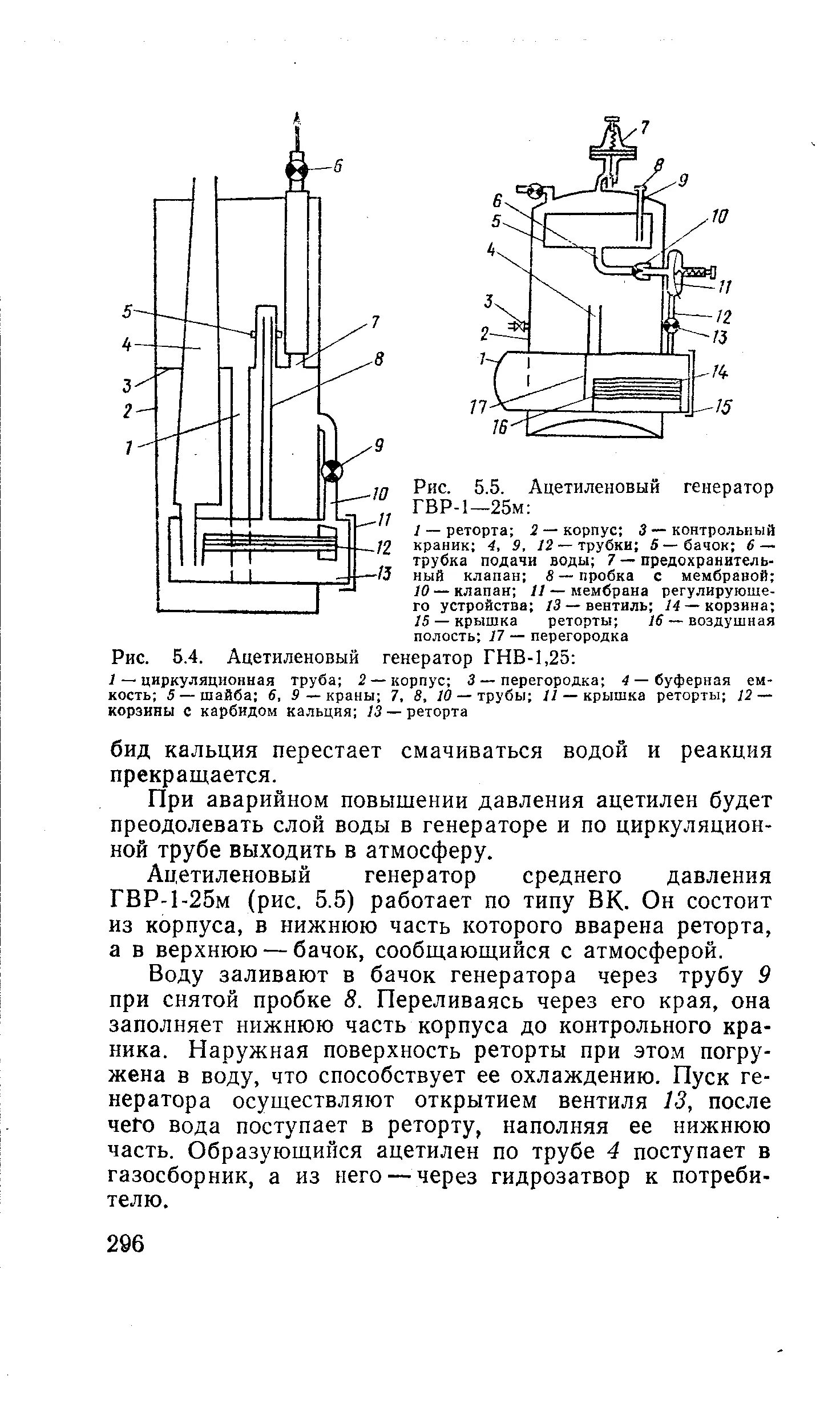 На каком минимальном расстоянии ацетиленовых генераторов