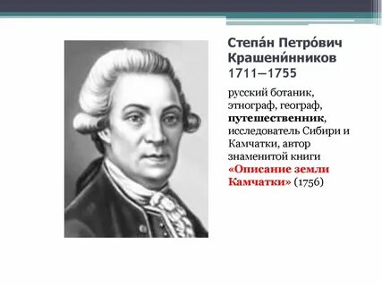 С п крашенинников открытия
