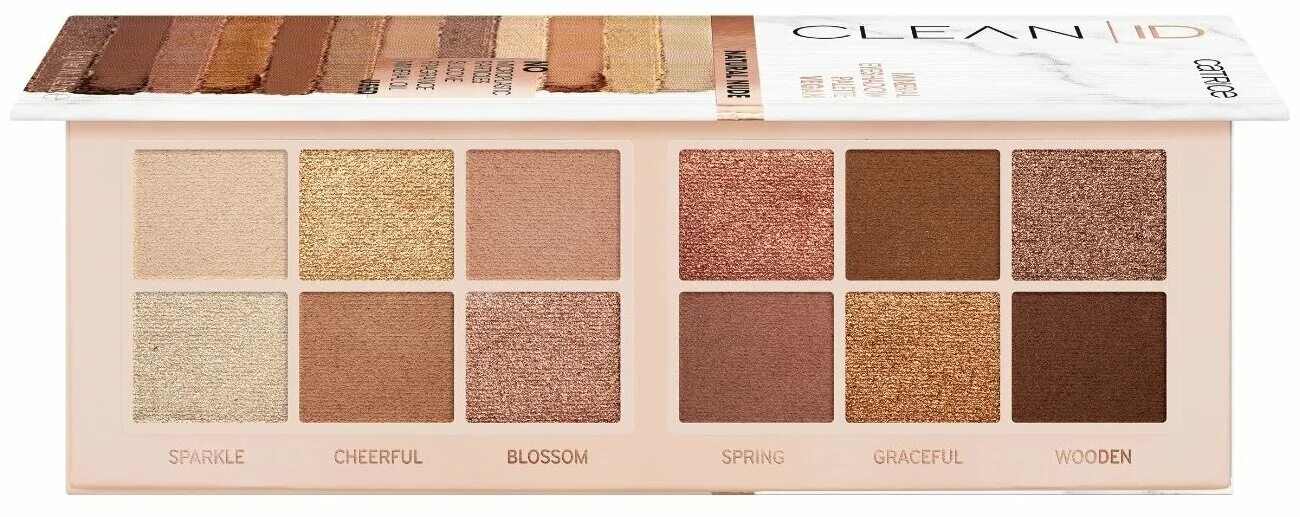 Clean ids. Палетка теней Catrice clean ID 010. Catrice палетка теней clean ID. Catrice Mineral clean ID тени. Catrice clean ID Mineral Eyeshadow Palette.