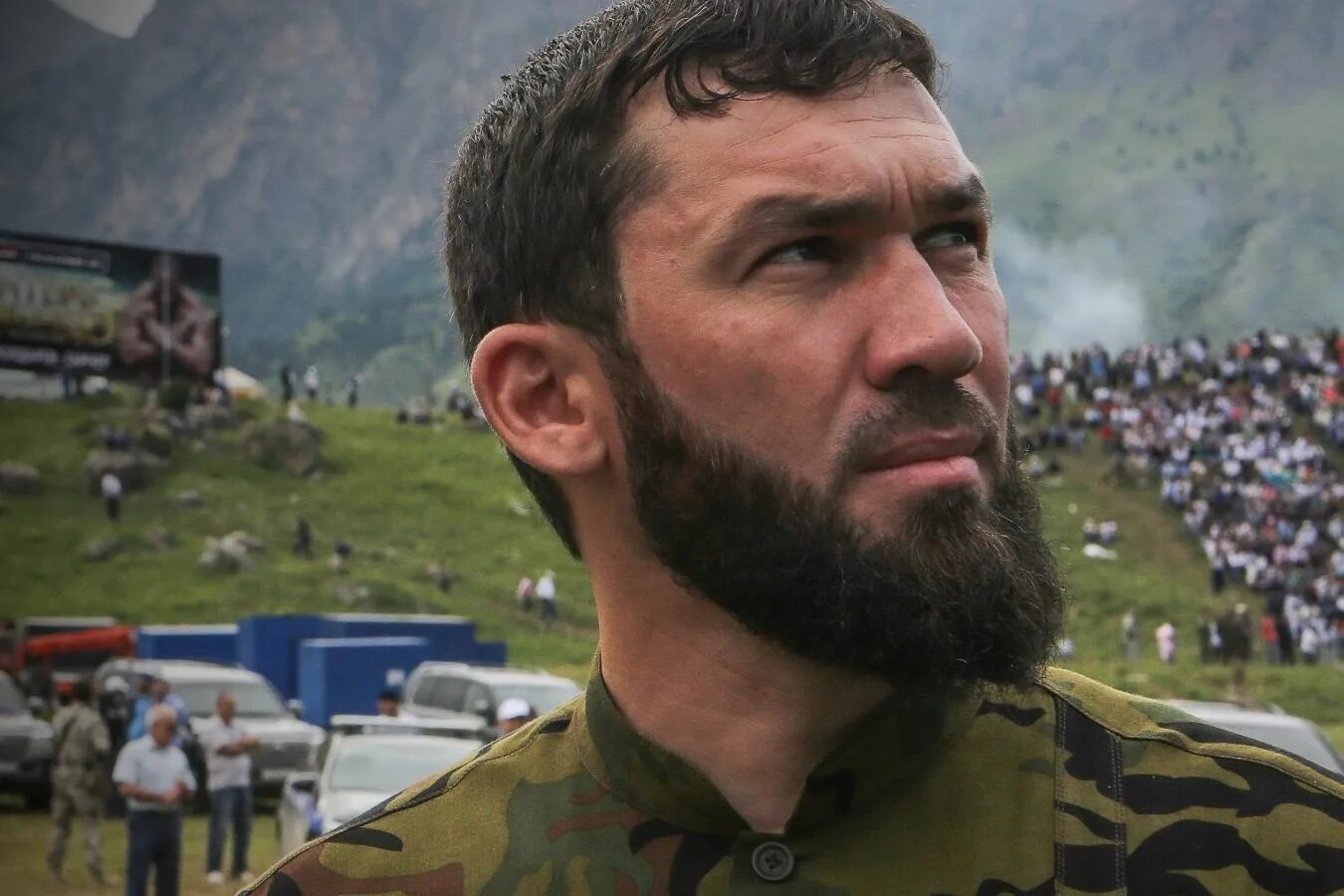 Что означает чеченец. Магомед Даудов с большой бородой.