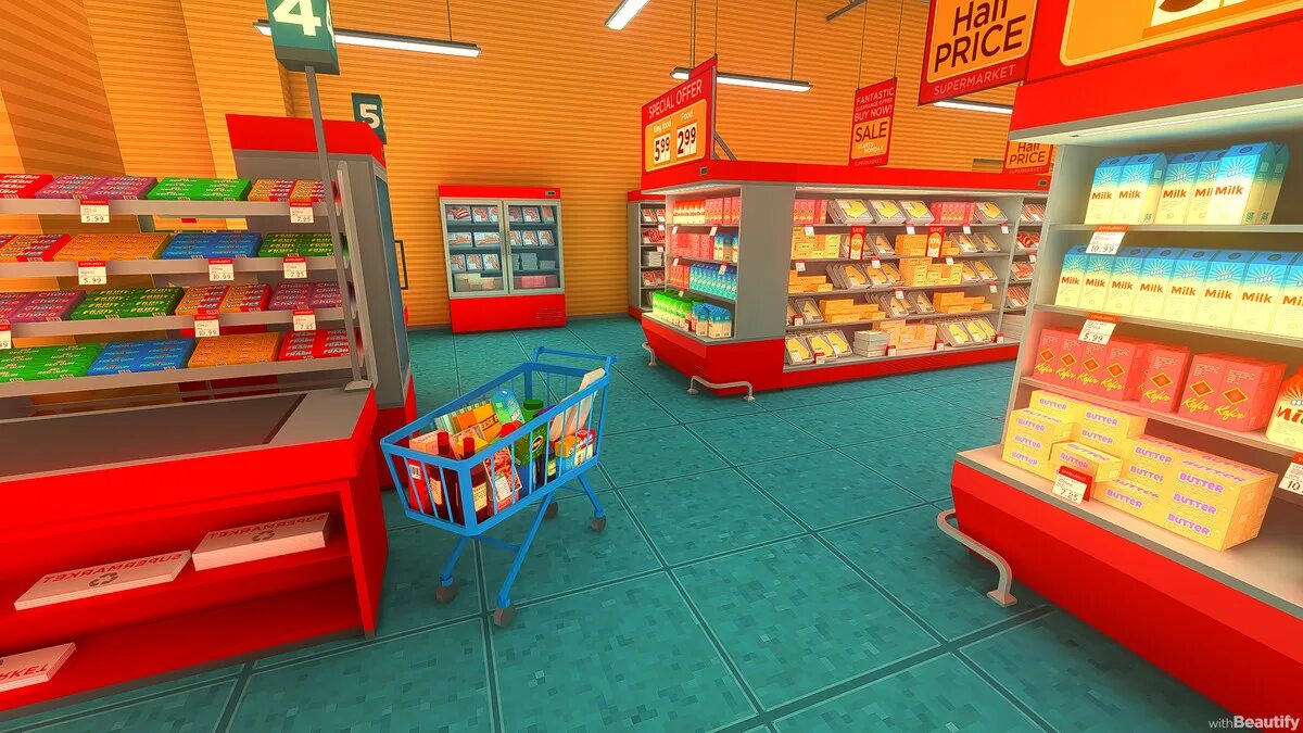 Supermarket simulator игра 2024. Южно Сахалинск Дастор супермаркет. Supermarket интерьер курсовой. Megastore Market. Megastore supermarket.