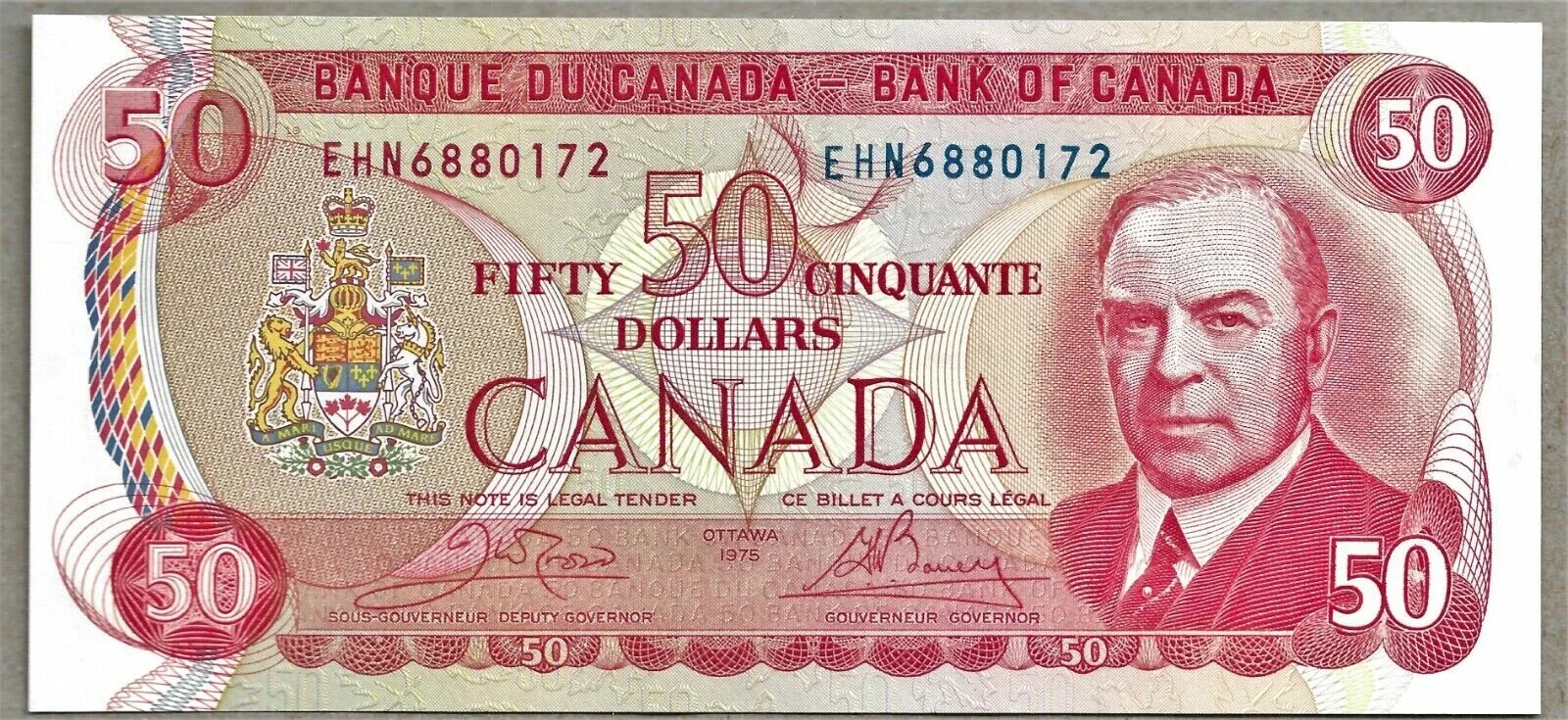 50 Канадских долларов. Канадские банкноты. 50 Долларов Канада. 50 Долларов 1975 года.