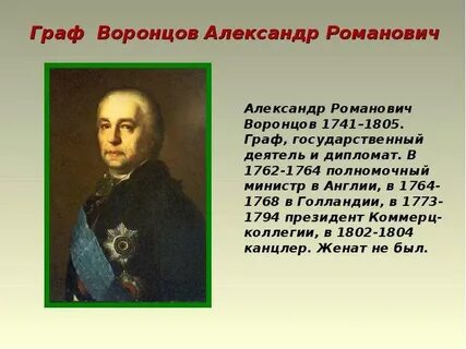 Графу воронцову