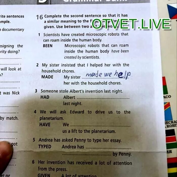 Complete each second sentence using. Complete the second sentence. Complete the second sentence so that it has a similar meaning to the first sentence. Complete the second sentence so that it has a similar meaning to the first sentence 4 Words. Complete the second sentence so that it means the same as the first use up to three Words.