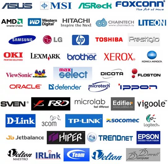 Известные мировые производители. Названия брендов. Известные бренды it компаний. Известные компьютерные бренды. Крупные компании брендовые.