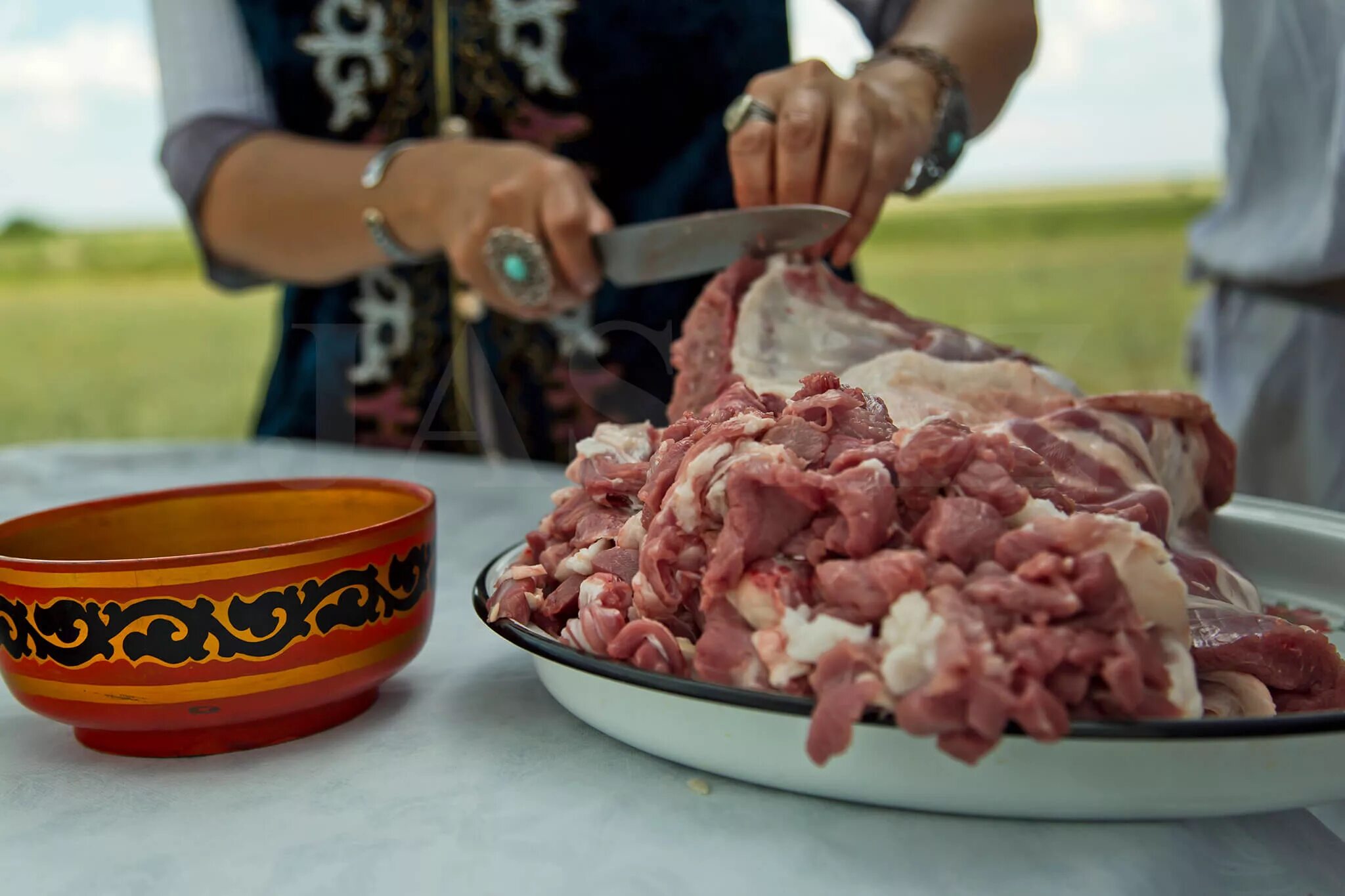 Мясо по казахски. Говядина по казахски.