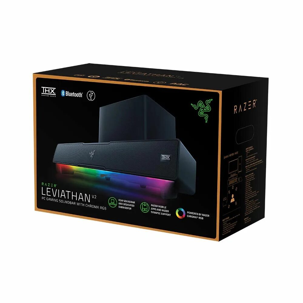 Саундбар leviathan v2 x. Саундбар razer leviathan. акустическая система razer leviathan v2.