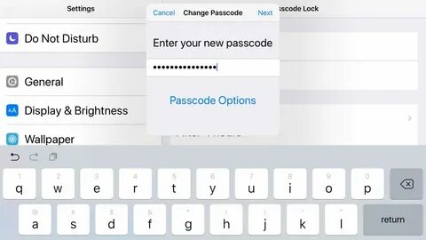 Passcode iphone