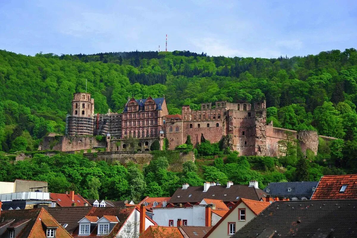 Какие достопримечательности есть в германии. Гейдельбергский замок Гейдельберг. Замок Хайдельберг Германия. Гейдельберг Германия достопримечательности. 1. Гейдельбергский замок (Германия).