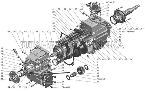 Коробка передач газ 3309 схема переключения передач