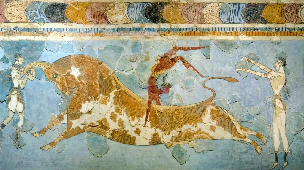 дворец в тиринфе фрески. кносский дворец на крите фрески. кносский дворец на крите фрески. орфей фреска микены. крито микенские фрески.