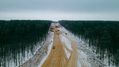 Участок дороги на казань