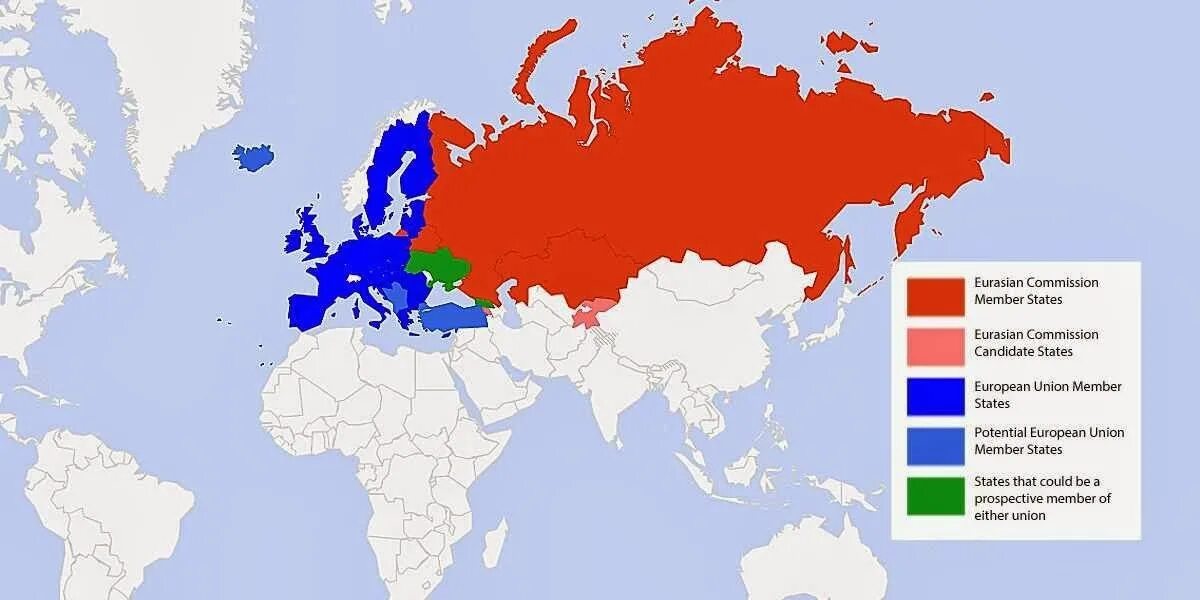 Какие страны вместе с россией. Карта Евросоюза и России. Евросоюз и Россия наскарие. Страны ЕАЭС на карте. Территория Евросоюза.