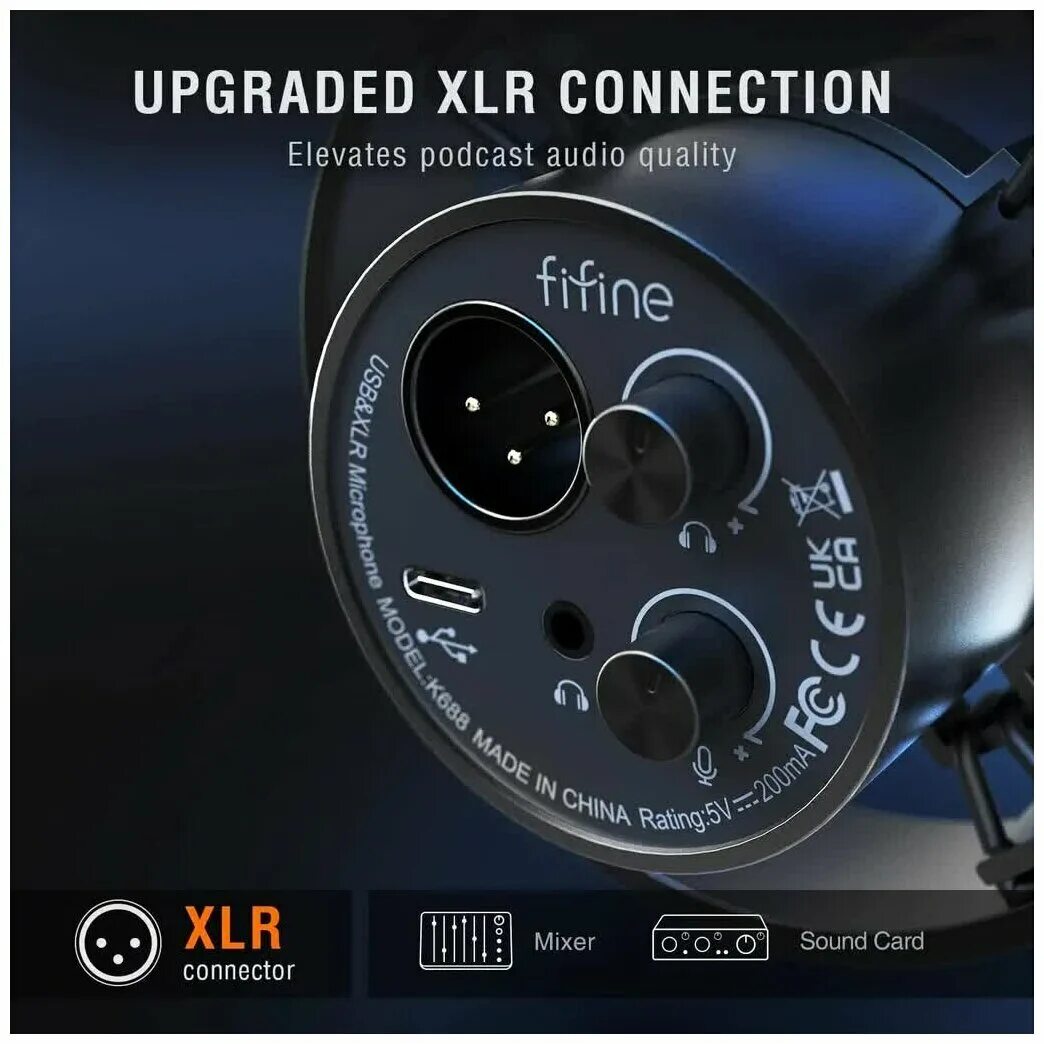 Микрофон fifine usb xlr. Fifine k688 usbxlr. fifine k688. fifine k688 usbxlr dynamic mic. fifine k688 amplitank.