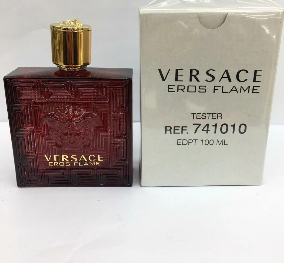 Versace Eros Flame men Tester 100ml EDP. Versace Eros тестер 100 ml. Versace Eros m EDP 100 ml Tester. Versace Eros Flame men EDP 100ml.