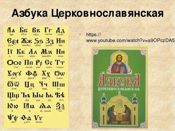 Церковные буквы алфавита