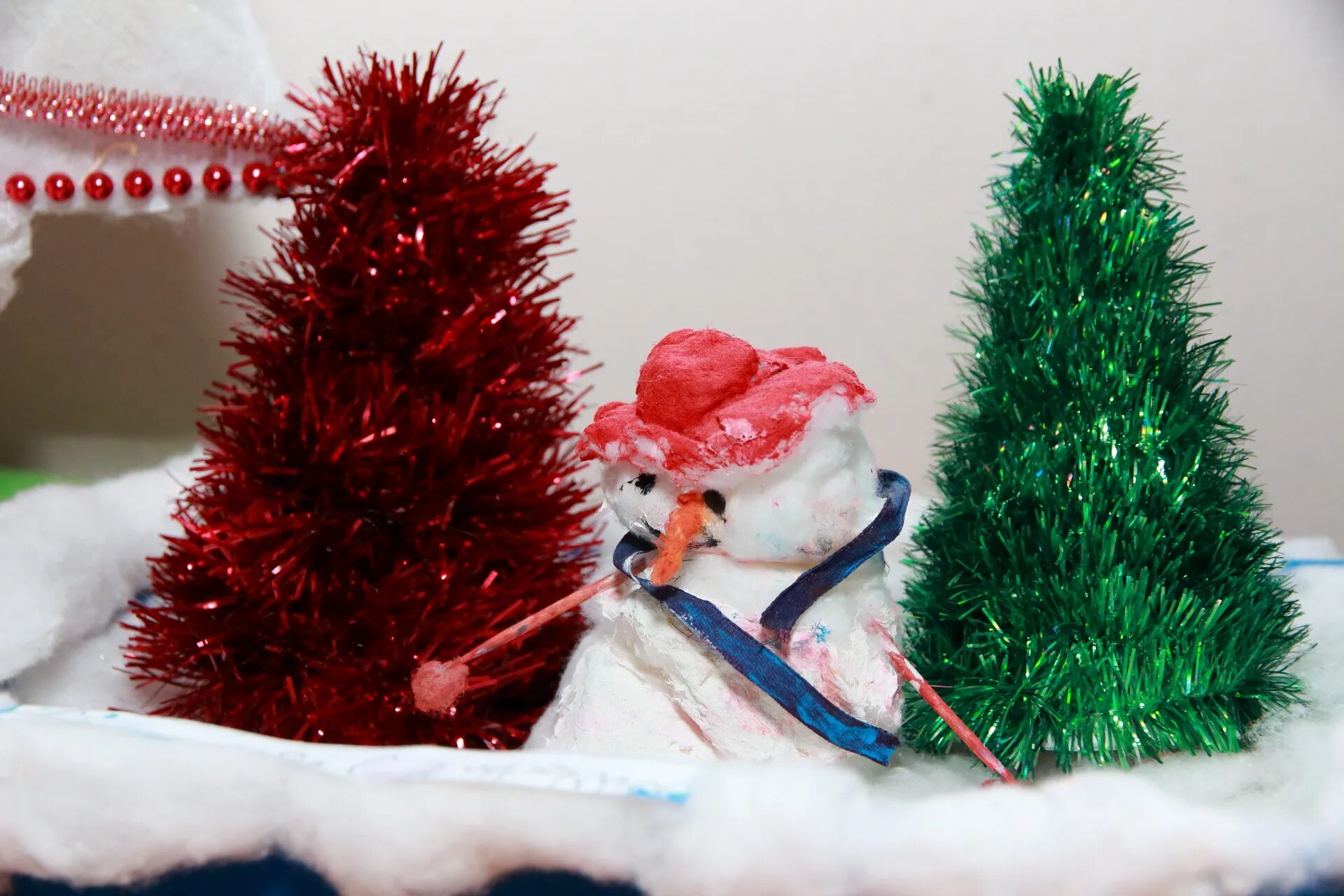 Новогодние поделки из щепочек