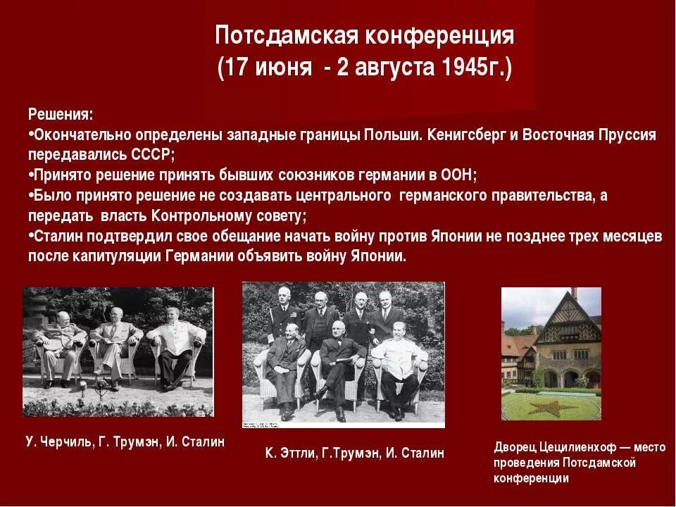 На потсдамской конференции были приняты следующие решения. Потсдамская конференция 1945 таблица. Берлинская Потсдамская конференция участники. Потсдамская конференция 1945 решения. Потсдамская конференция 1945 Ито.