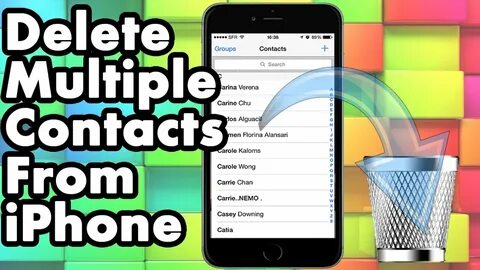 How To Delete Multiple Or All Contacts From Your iPhone iPad and iPod Tou.....