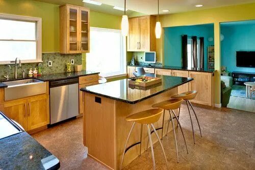 Pin by Nora Csepregi on Interior Design Painted kitchen floors, Yellow kitchen a