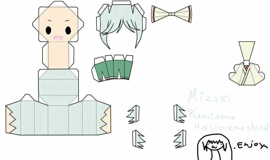 Papercrafts of Characters from Danganronpa, Undertale, and More