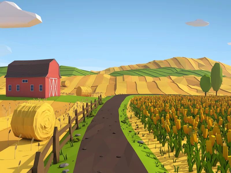 Ферма 3д. Ферма low poly. lowpoly ферма. 3d модель фермы. лоуполи дом фермера.