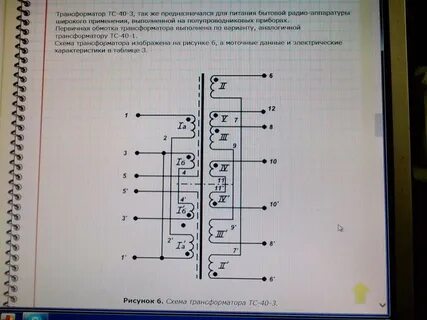 Трансформатор тс характеристика