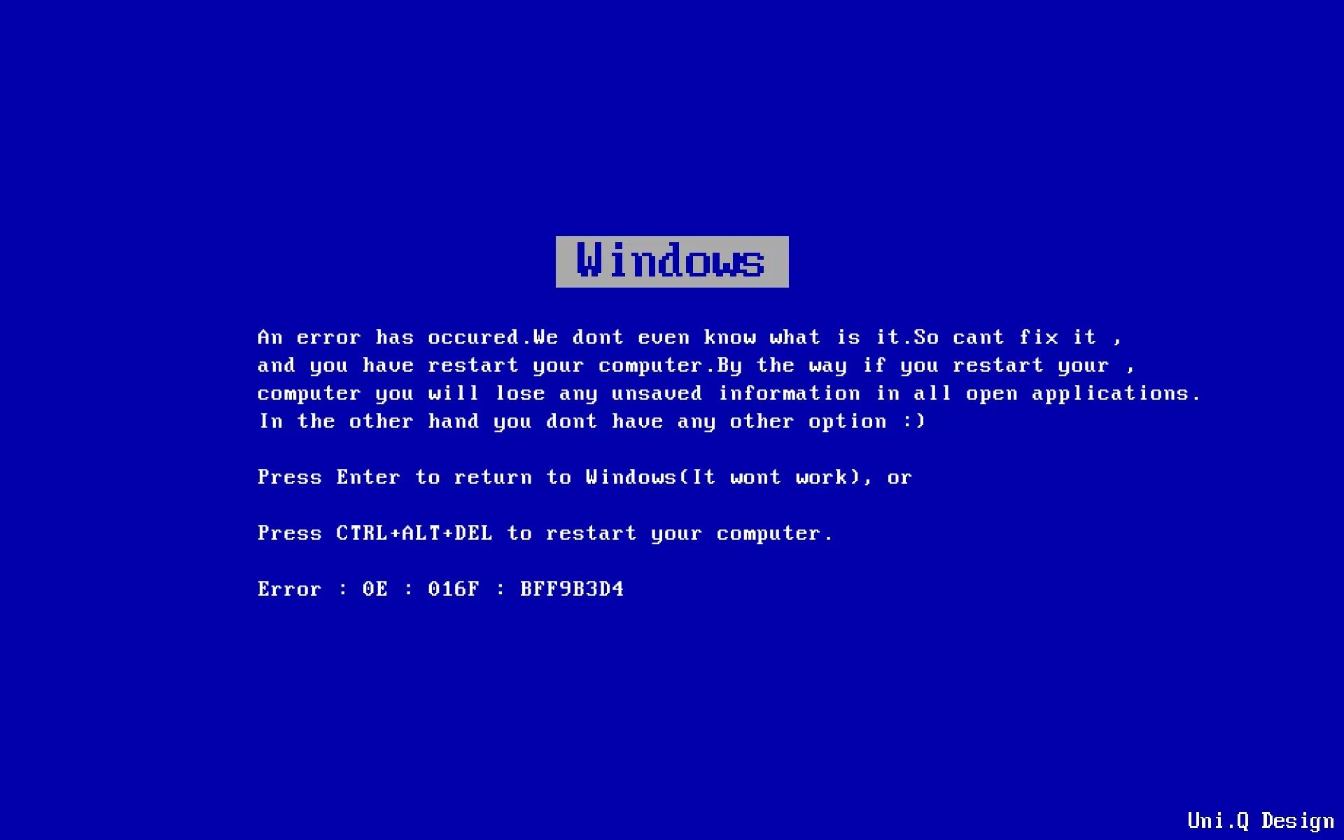 Ctrl error