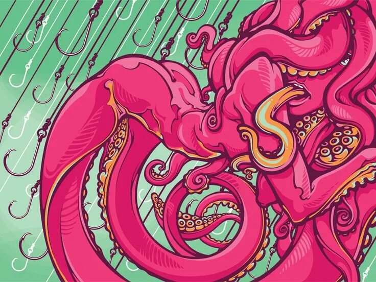 Tentacles play time. Эбигейл tentacles осьминог. розовые щупальца. осьминог арт.
