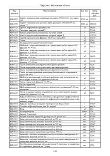 Расценка московская область