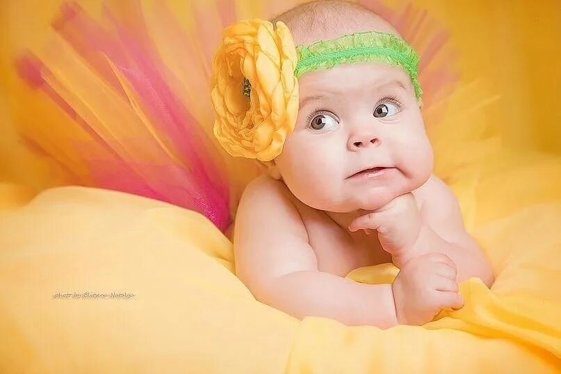 Baby and yellow