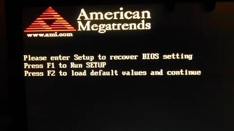 Boot bios american megatrends inc