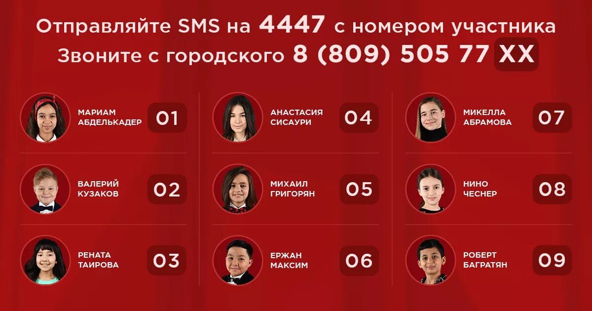 Какой следующий голос. Номера участниц. голос голосование. номера участников. голосование за участников голоса.