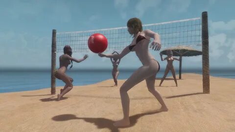 Naked volleyball gif