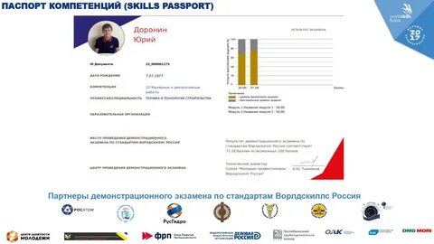 Протокол проведения демонстрационного экзамена