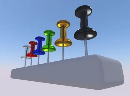 Other. pins in different colors 3D Model. 