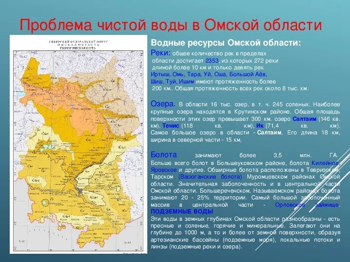 Карта омской области реки озера 1056931