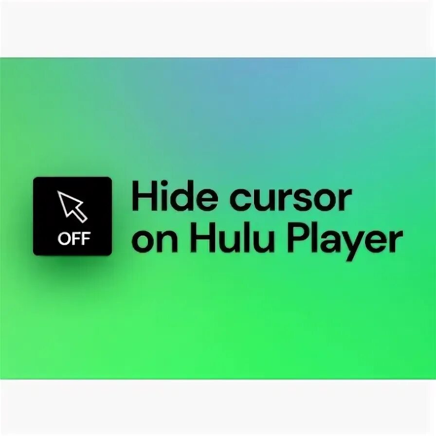 Hidden cursor. Hidden cursor