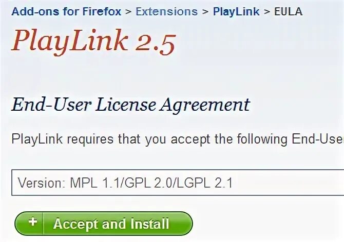 Accept install