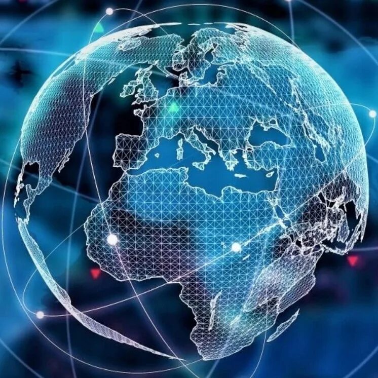 Цифровая Планета. Цифровой земной шар. Всемирная паутина интернет. Цифровая экономика.