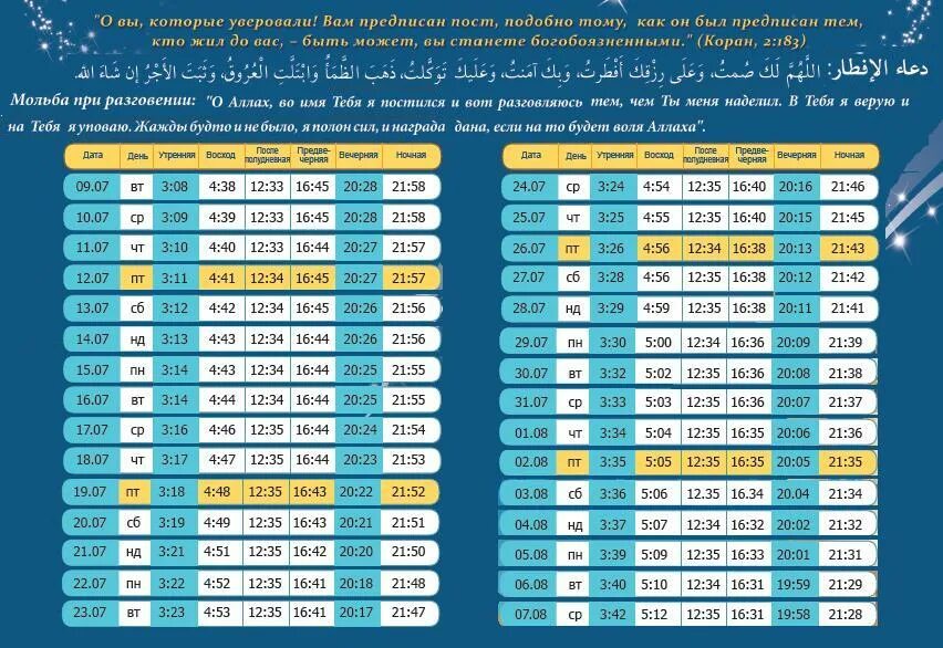 Расписание поста Рамадан. Календарь Рамадан 2013. Календарь молитвы Рамазан. График поста в Раджаб. Время поста московской области