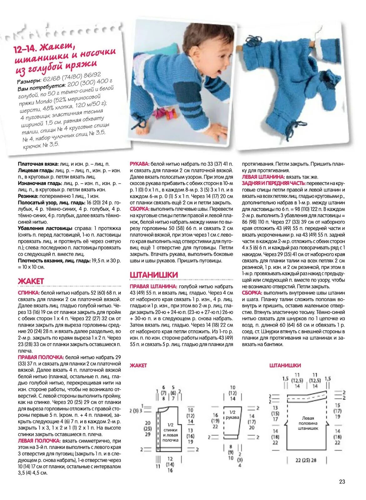 Кофточка для малыша с застежкой сбоку. Схемы вязания детских костюмчиков. Вязание спицами для детей. Штанишки для новорожденного описание