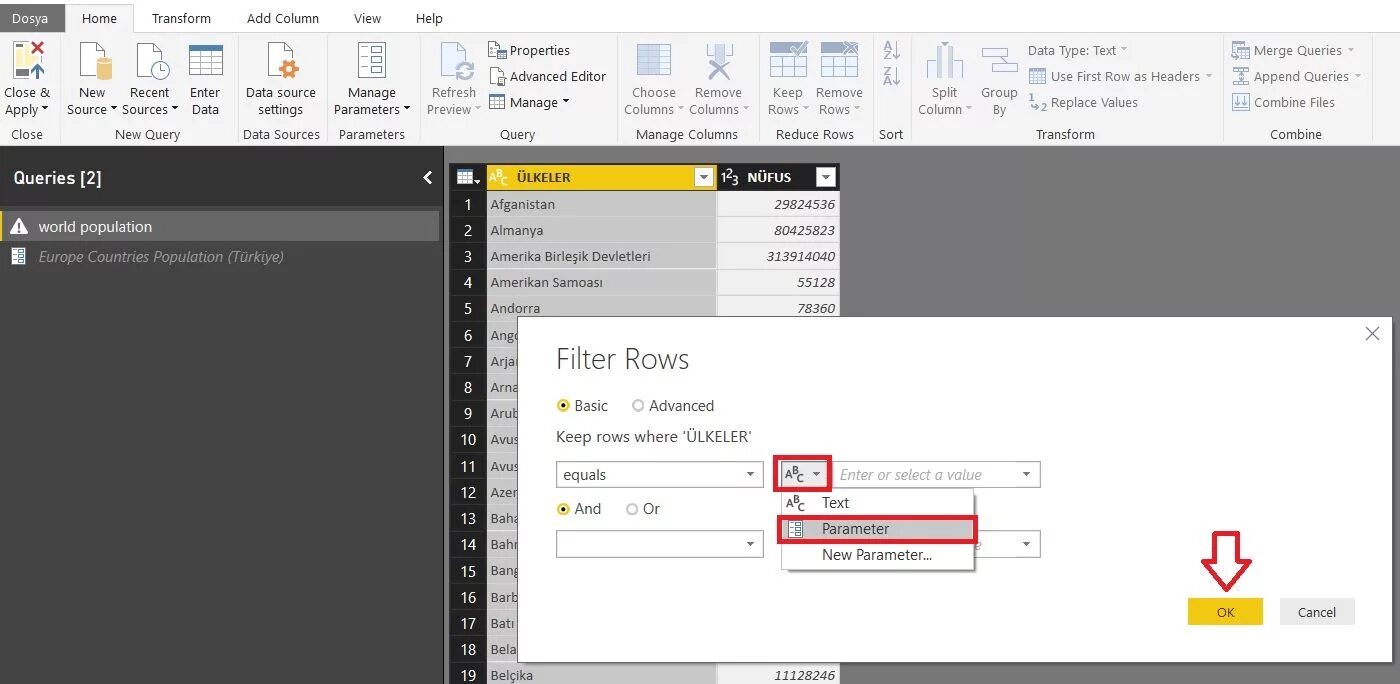 Power bi Advanced Editor. Power bi direct query measure. Add Row add column. Power bi query parameters doesn't work. Edit close