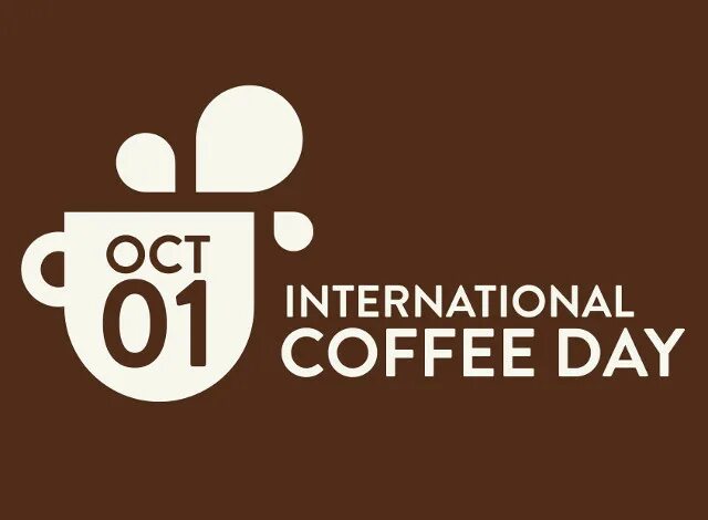 Кофейня Дэй. 1 October International Coffee Day. Coffee Day.