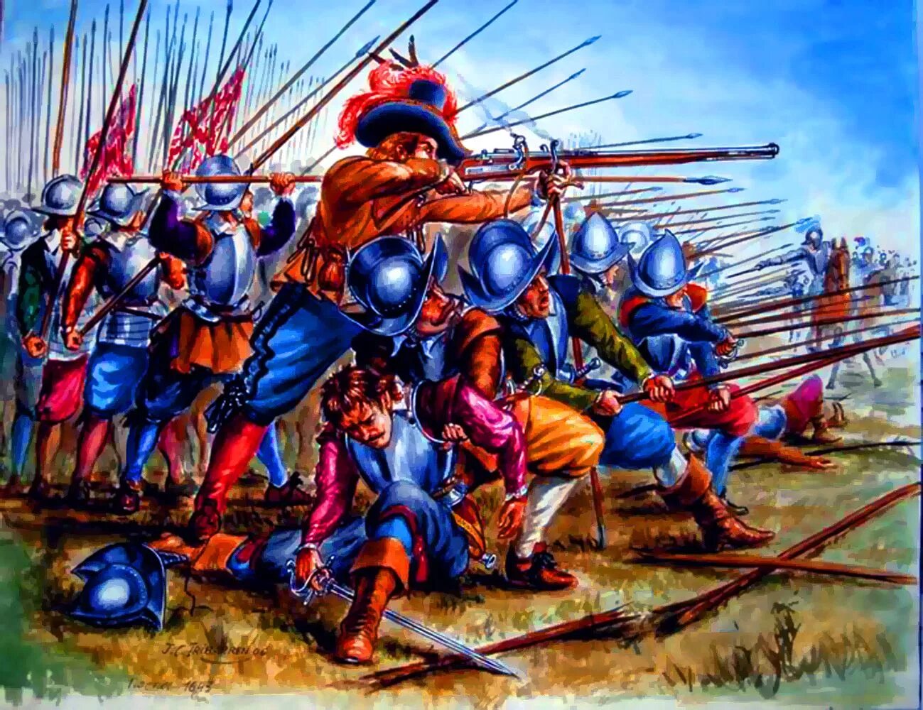 Битва 16 13. Битва рокруа 1643. испанские пикинеры 17 века.