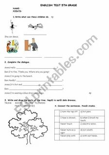 Grade 5 test 2