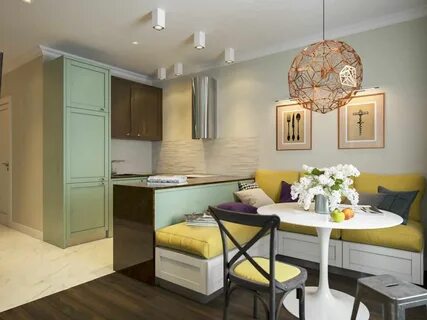 Спальня кухня 15 м2
