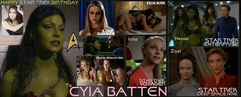 Cyia Batten has played three different roles on three Star Trek series and ...